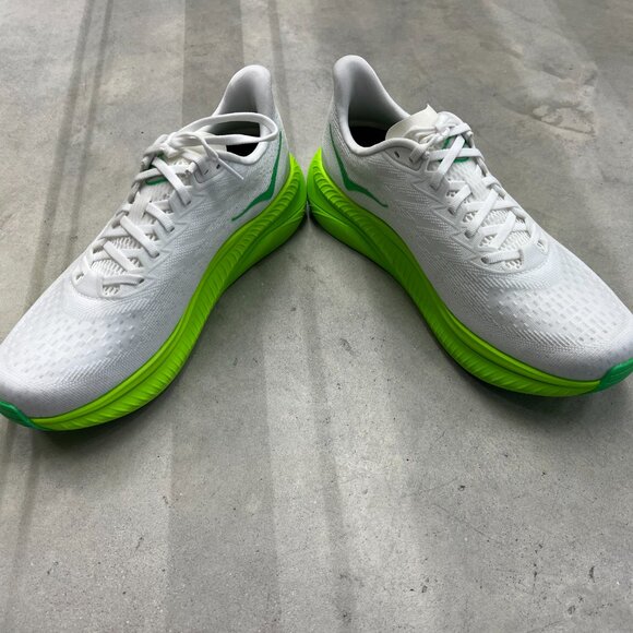 Hoka One One Mach 6 Men's Running White Neon Lime 1147790/WNL - New - Picture 5 of 6